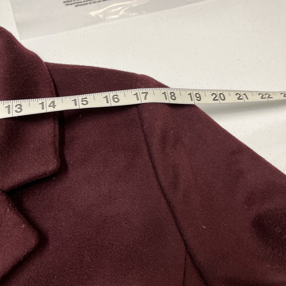 Cinzia Rocca Icons Coat Wool Cashmere Blend Dark Purple 16 Professional Classic - Picture 10 of 16